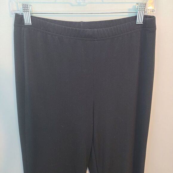 American Eagle Straight Leg Kick Boot PullOn Stretch Sz M Black Pants Minimalist - Picture 10 of 12